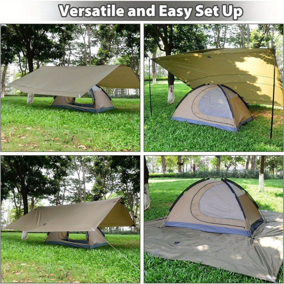 14x12 ft Camping Tarp, Waterproof
