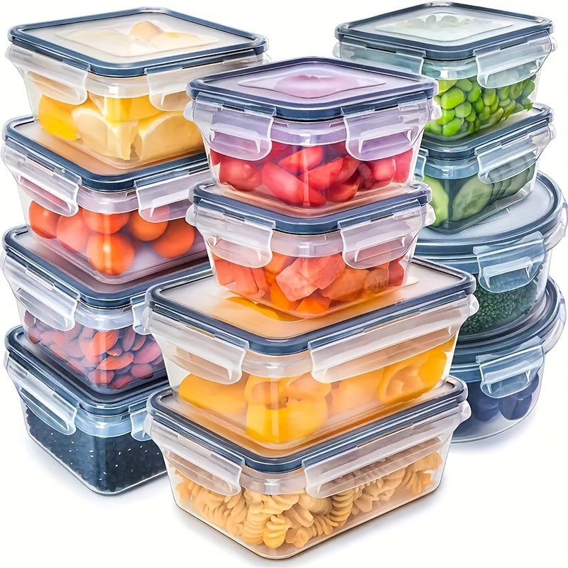 12 Pcs/ Set Container Set, Food Storage Containers With Lids, Airtight Leak Proof