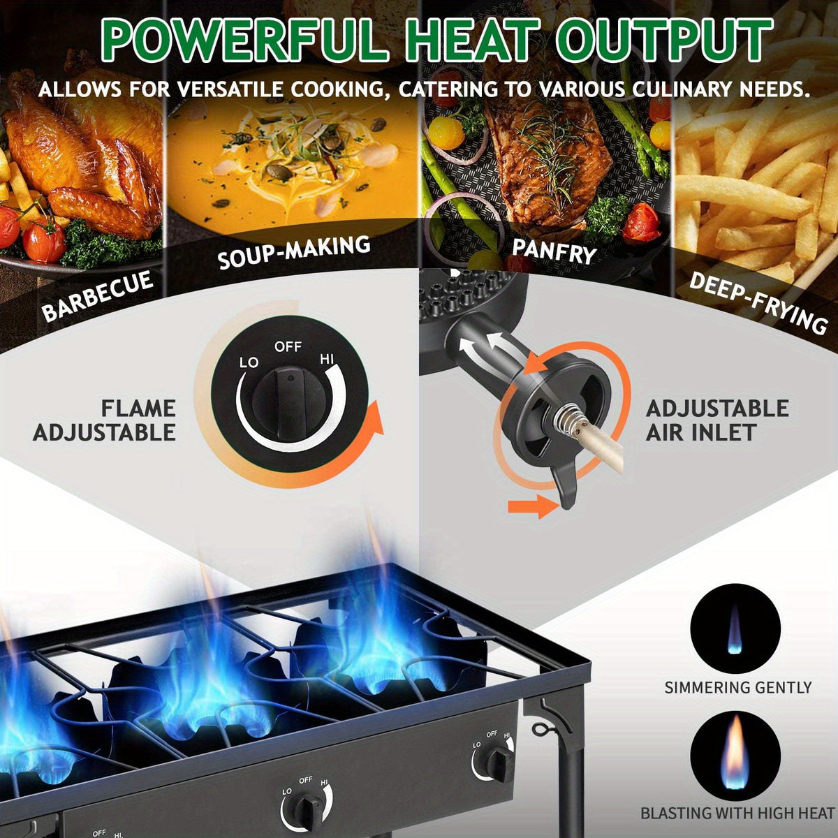 3/2/1 Burner Gas Propane Stove Outdoor Camping Picnic Grill