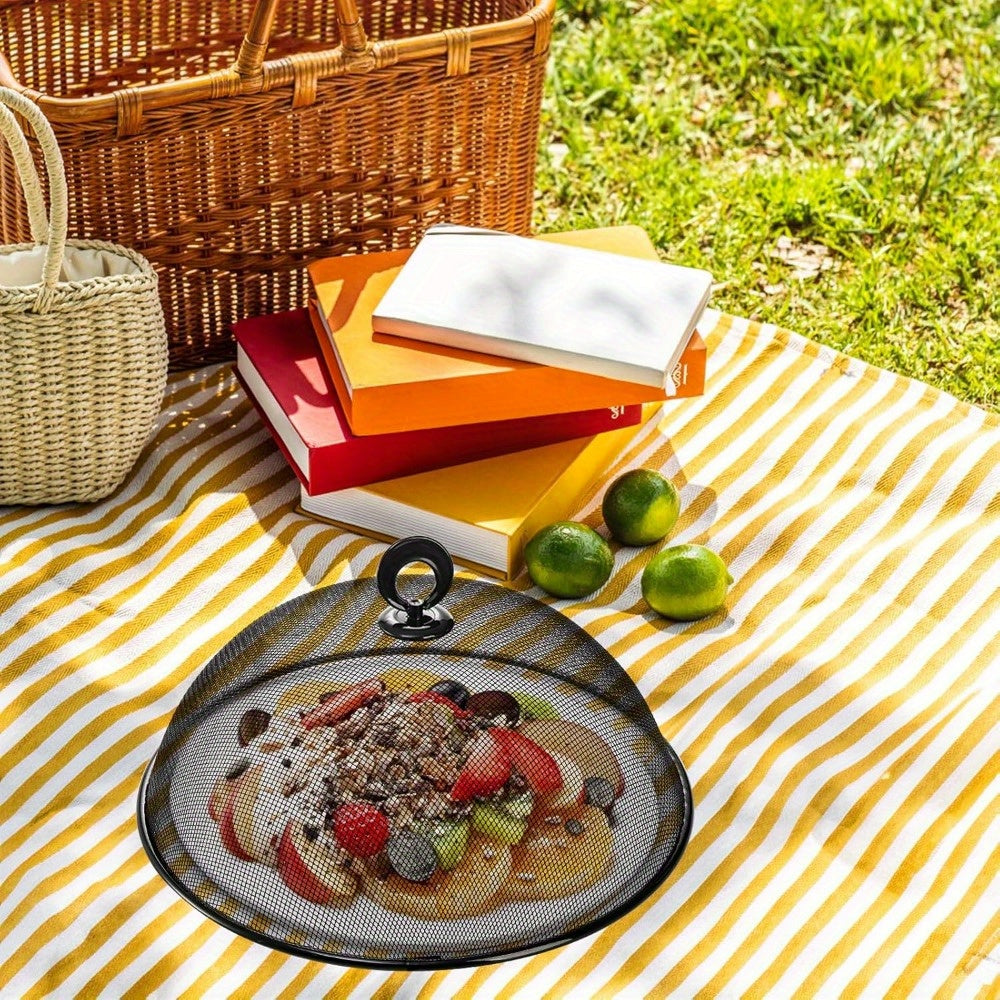 8 Pack Metal Mesh Food Cover, 10.8 Inch Outdoor Picnic Plate Serving Covers