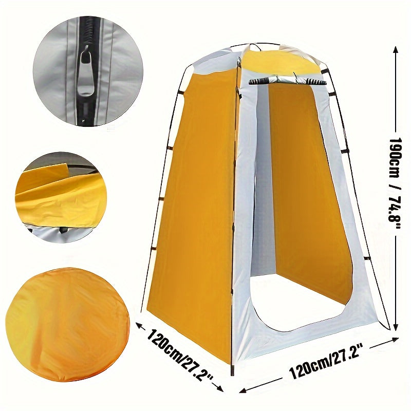 Privacy Shower Tent, Outdoor Changing Room With Detachable Support Pole And Carry Bag