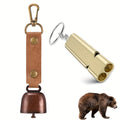 Loud Bear Bell With Whistle Set For Hikers