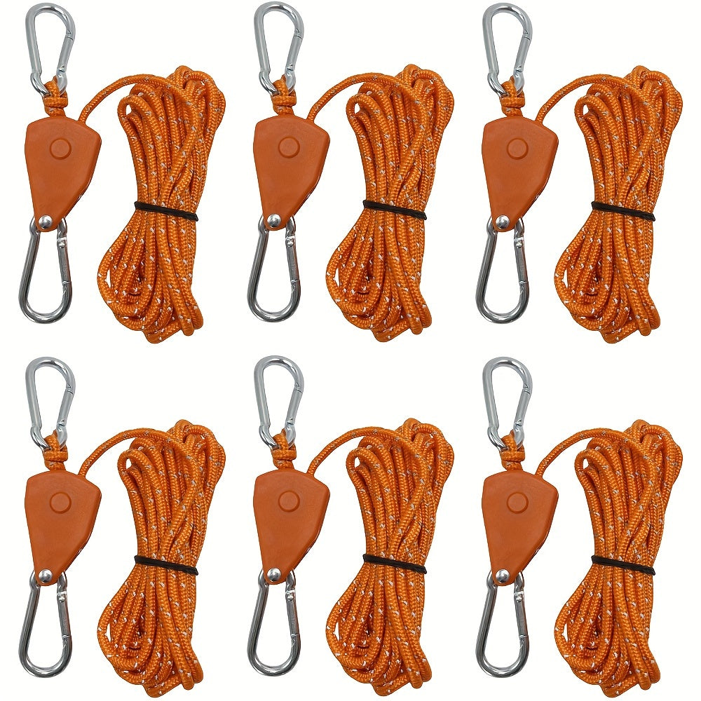 6pcs Camping Tent Tie Down Rope