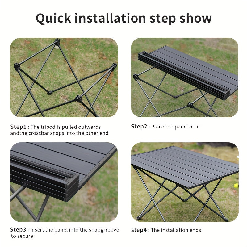 7050 Aluminum Alloy Folding Table, Anti-corrosion, Anti-scratch Foldable Table