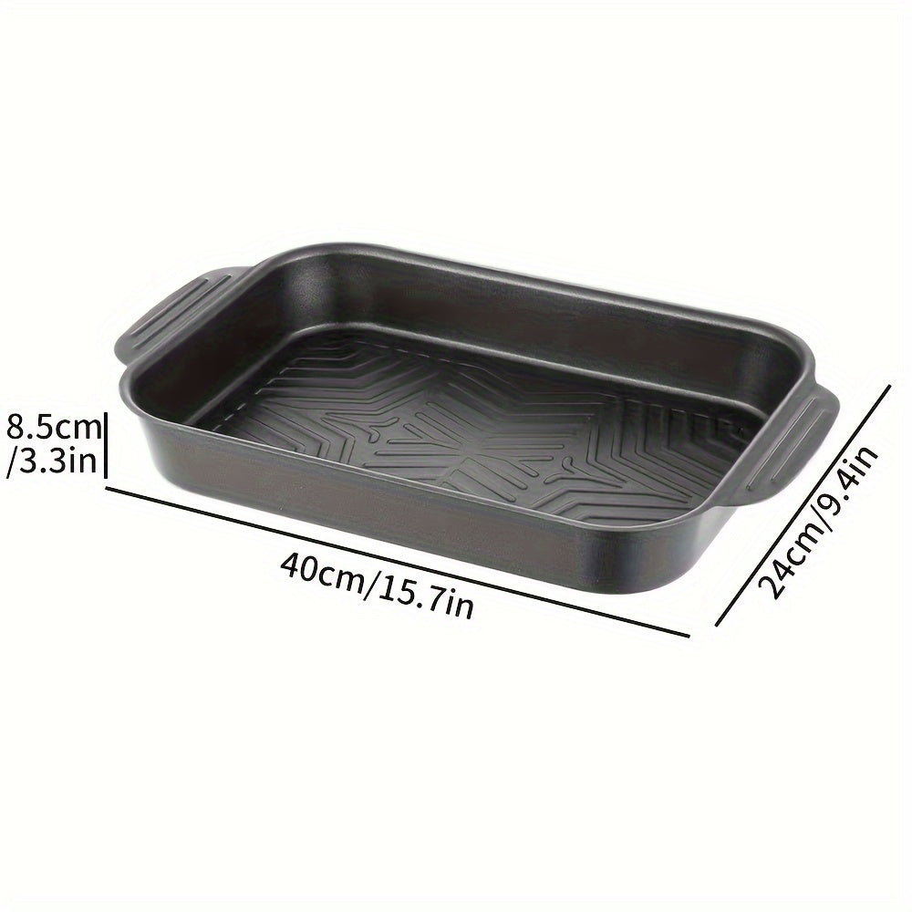 4-piece Non-stick Oven Saucepan, 15.7-inch Baking Pan With Lid