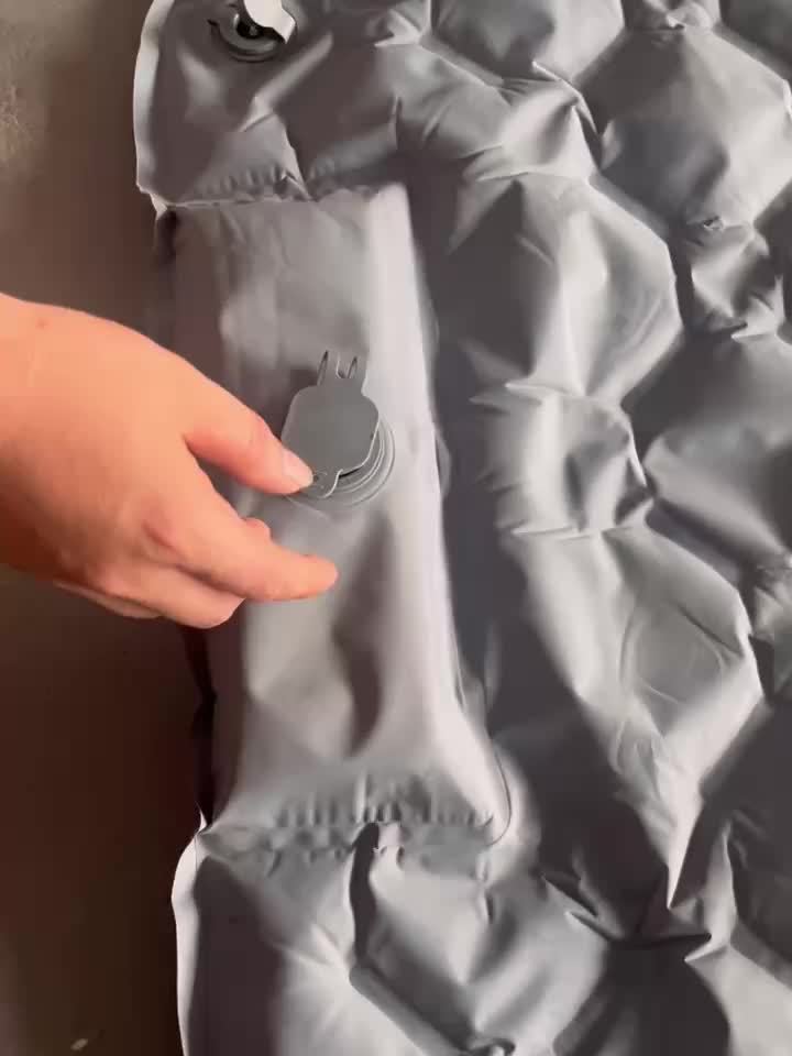 Camping Inflatable Mattress with Pillows, Travel Folding Bed