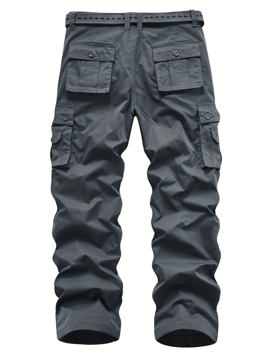 Classic Design Multi Flap Pockets Cargo Pants, Loose Fit Drawstring Cargo Pants