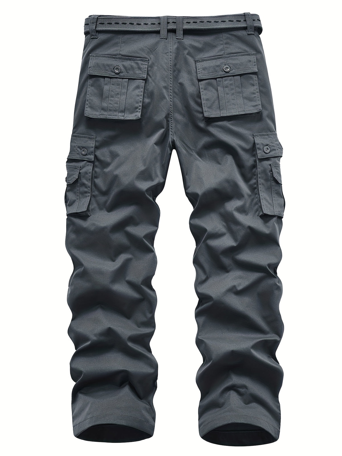 Classic Design Multi Flap Pockets Cargo Pants, Loose Fit Drawstring Cargo Pants