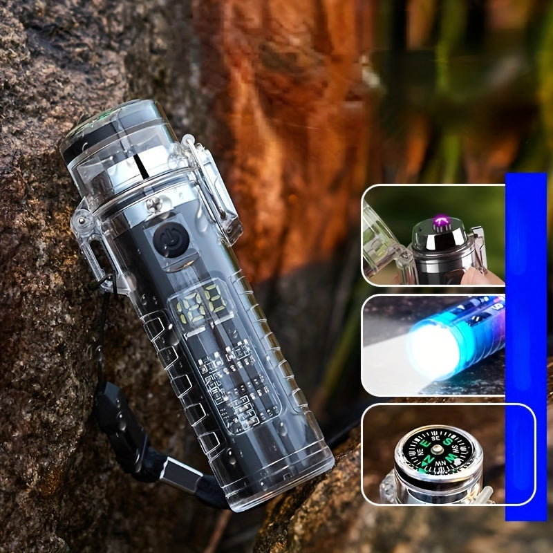 Rechargeable Electric Lighter - LED Intelligent Compass