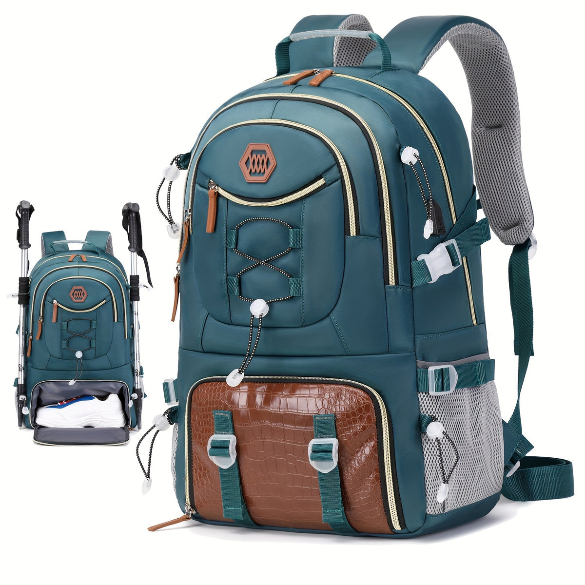 1/2pcs Outdoor Travel Backpack, Waterproof Large Capacity