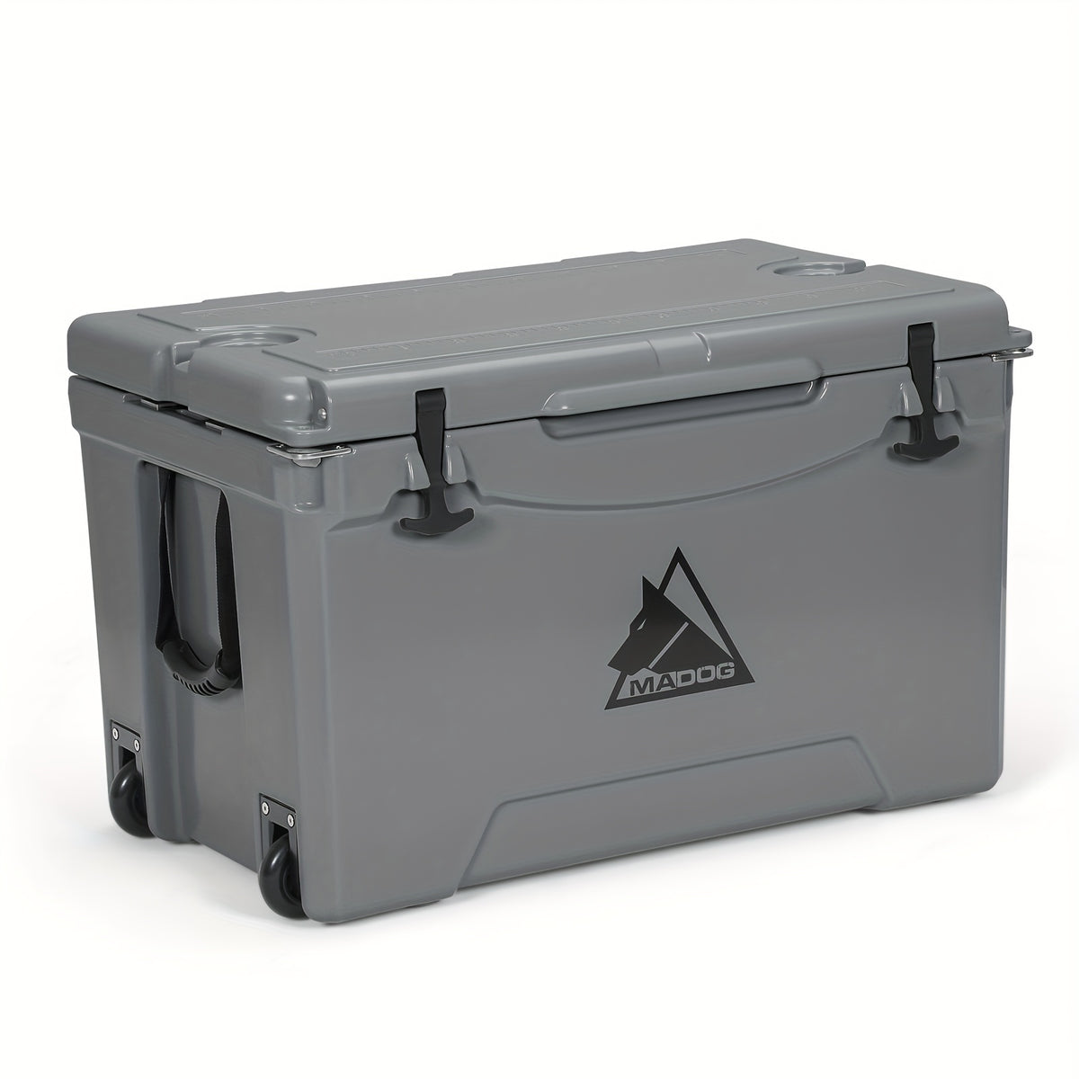 75 Quart Portable Insulated Hard Cooler with Cup Holder, 120 Can Capacity