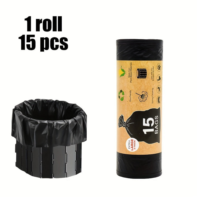 1/3/5 rolls Portable Toilet Bag for 5-8 Gallon Buckets, Camping Toilet Liner