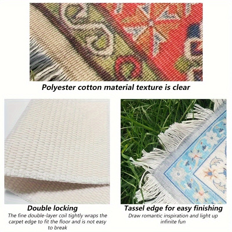 35" x 59" Bohemian Carpet Picnic Mat