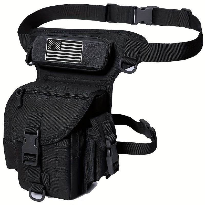 Multi-functional Outdoor Leg Bag For Fishing - Durable Water-Resistant Nylon