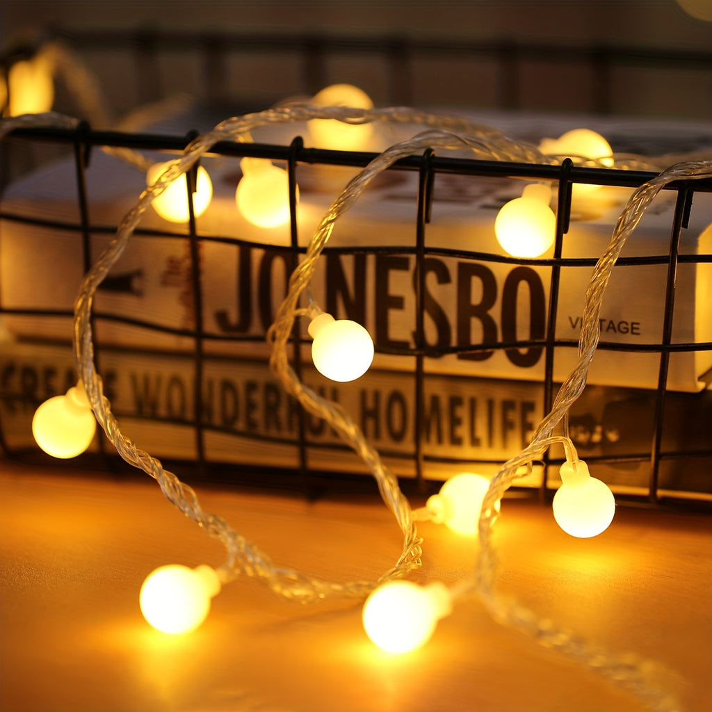 Globe String Light, 10/20/30/40/80 Led Fairy Light