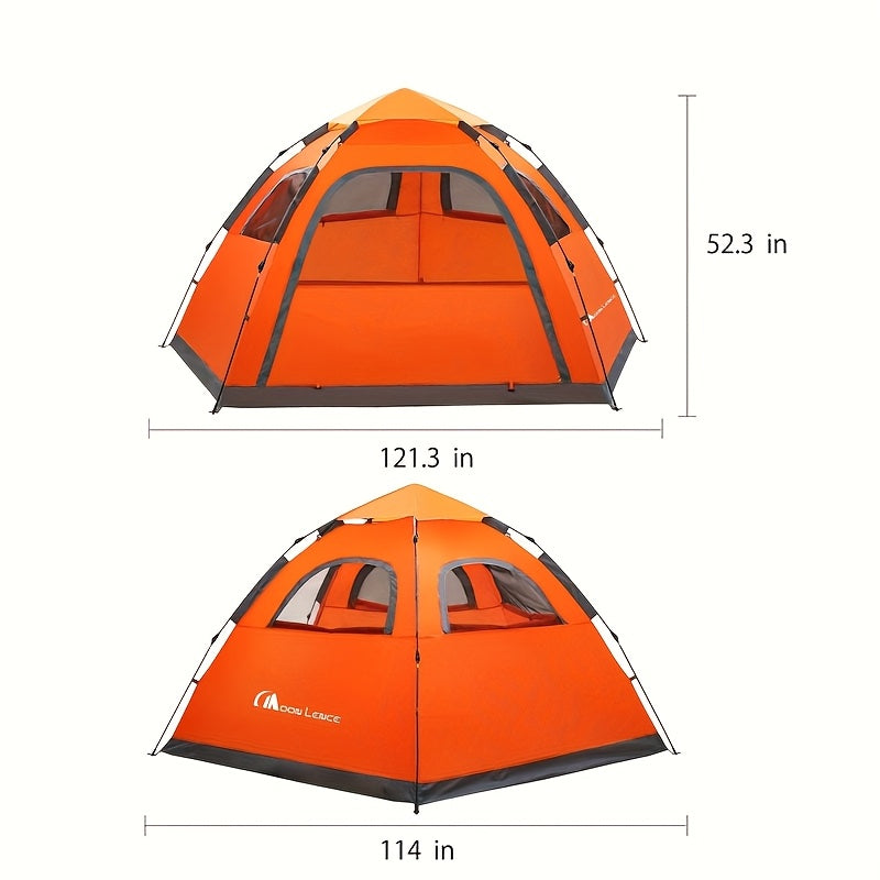 4-5 Person Portable Instant Pop-Up  Camping Tent - Waterproof, Windproof