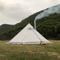 Ultimate Camping Pyramid Tent - Insulated for Cozy Nights, Fire-resistant
