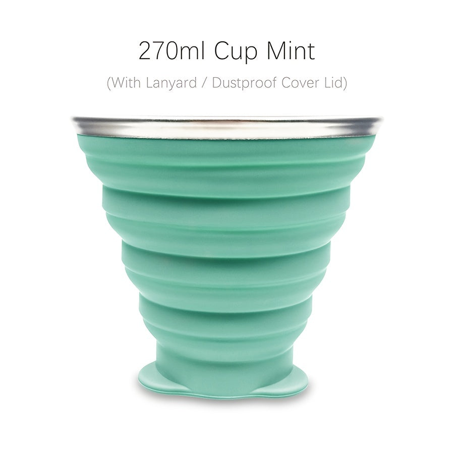 270ml Durable Silicone Folding Water Cup