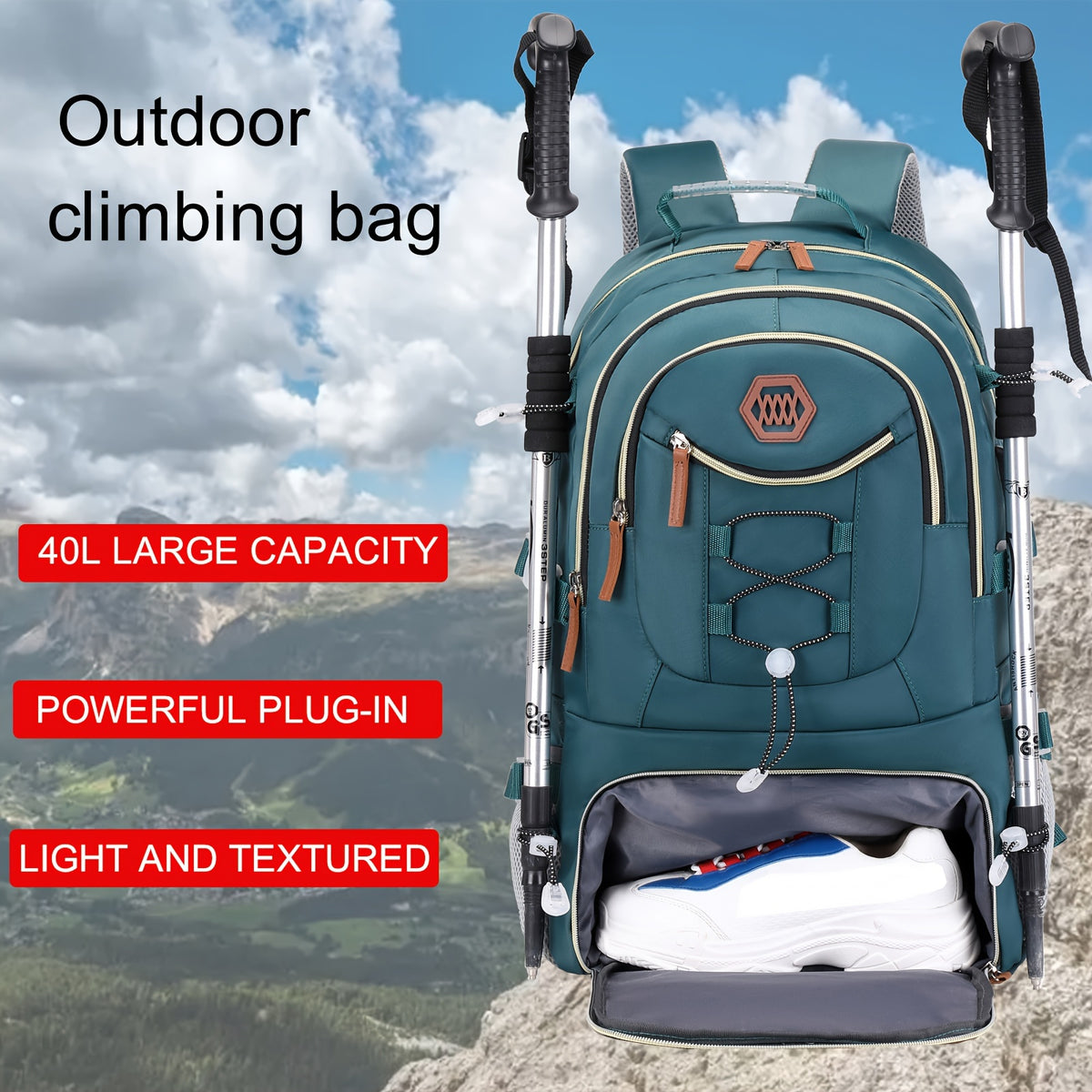 1/2pcs Outdoor Travel Backpack, Waterproof Large Capacity