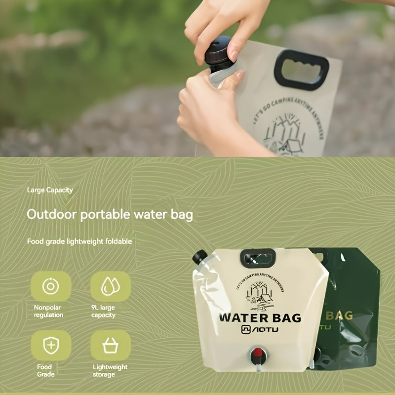 9L/304.4oz Large Capacity Folding Water Bag