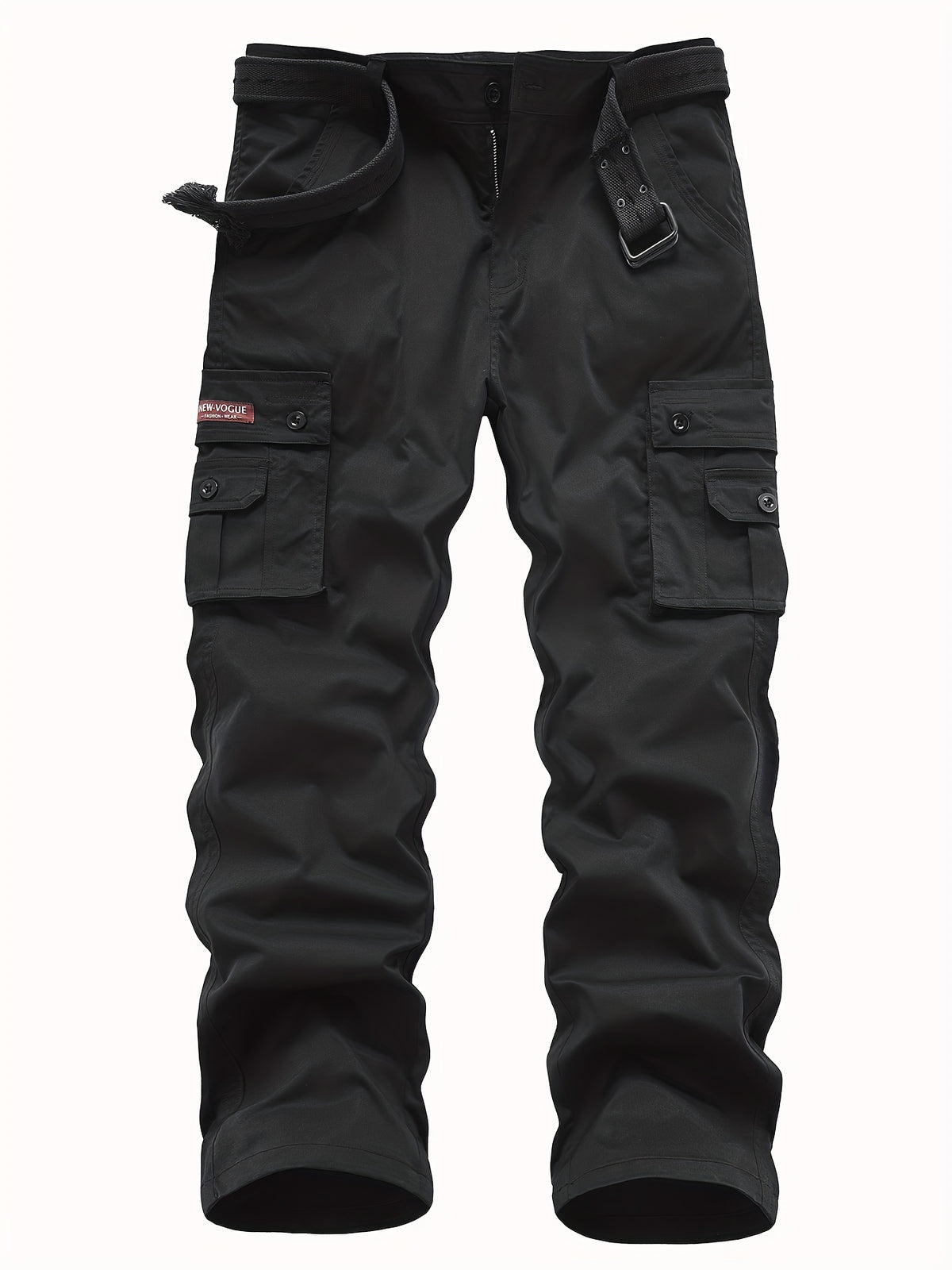 Classic Design Multi Flap Pockets Cargo Pants, Loose Fit Drawstring Cargo Pants