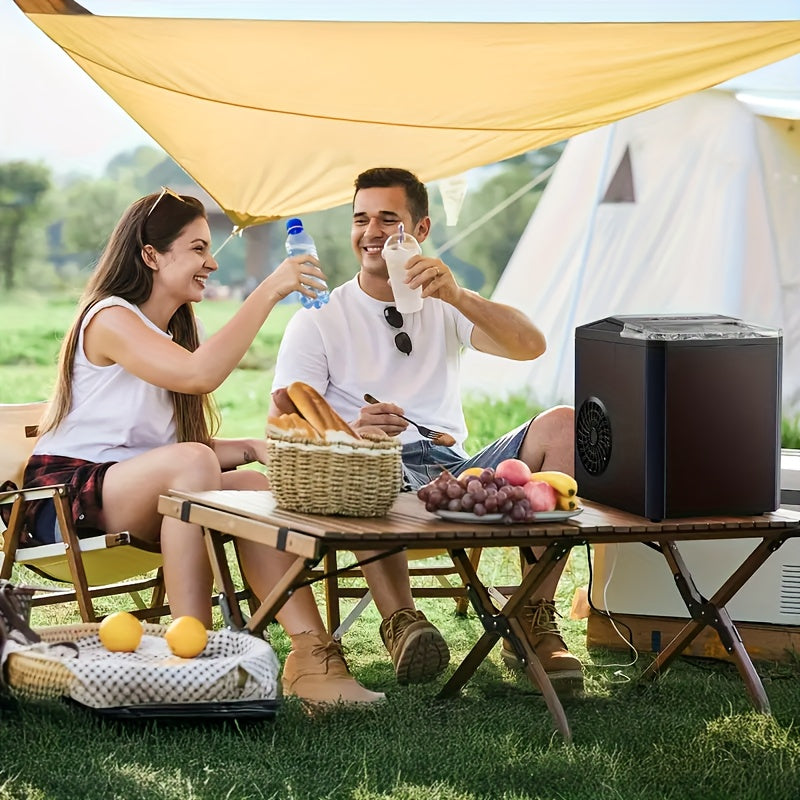 Portable Outdoor Ice Maker Countertop Low Noise One-Touch Operation