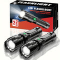 Two Ultra-Bright LED Flashlights with Three Modes