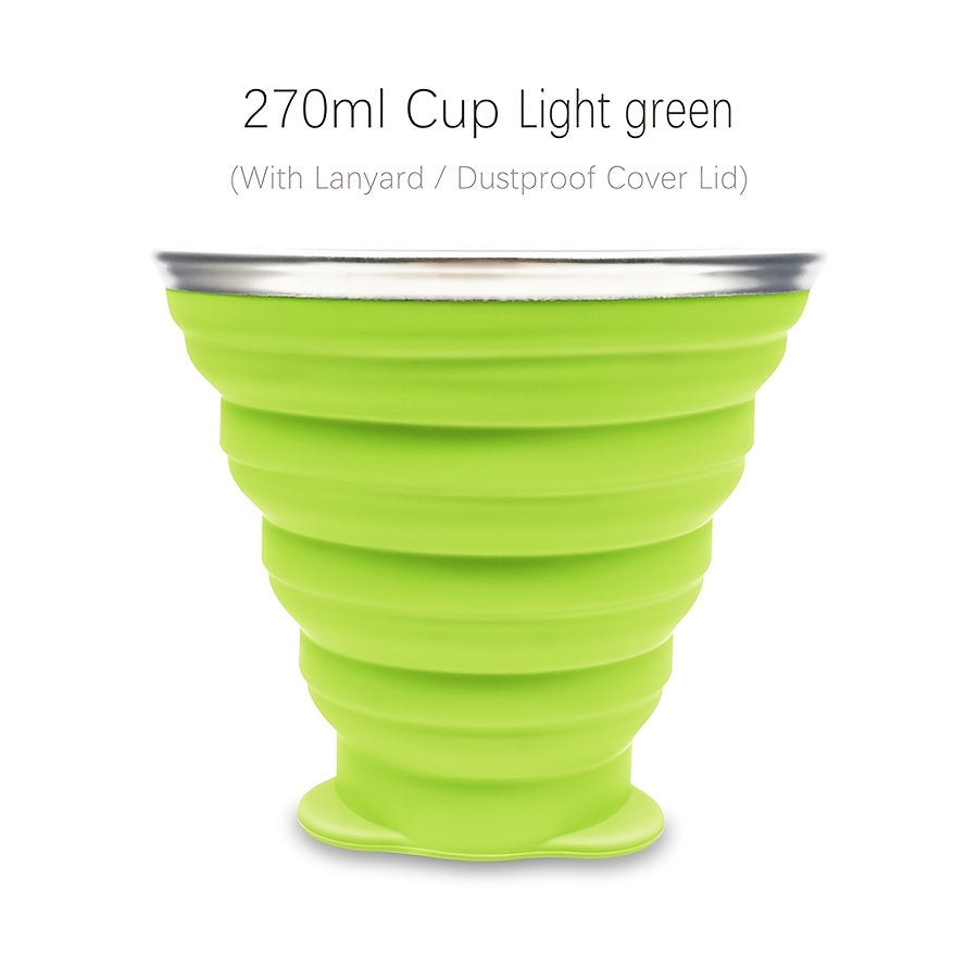 270ml Durable Silicone Folding Water Cup