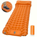 Camping Inflatable Mattress with Pillows, Travel Folding Bed