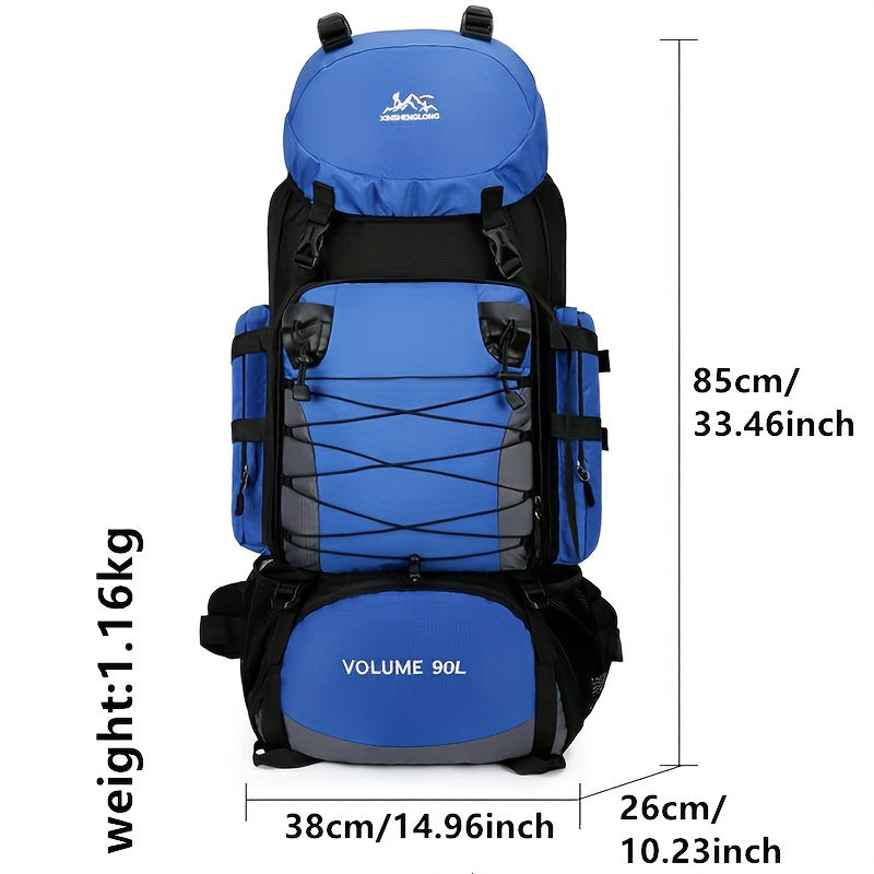 Durable 90L Large Capacity Hiking Backpack | Multi-Compartment Design