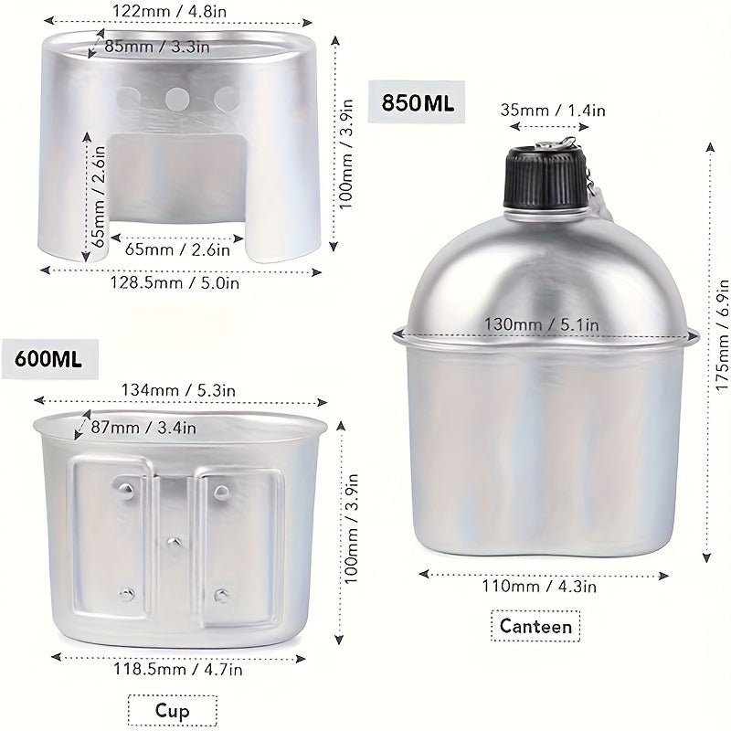 Water Canteen Cup Bag Set