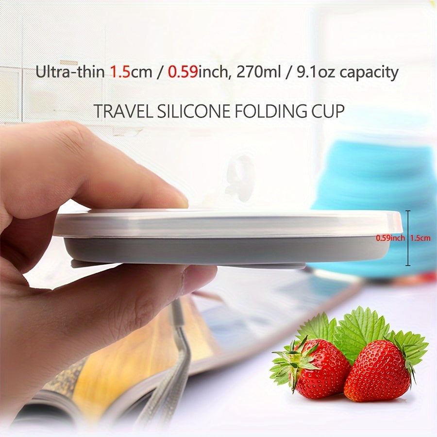 270ml Durable Silicone Folding Water Cup