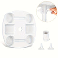 Classic Style White Plastic Umbrella Tray Table