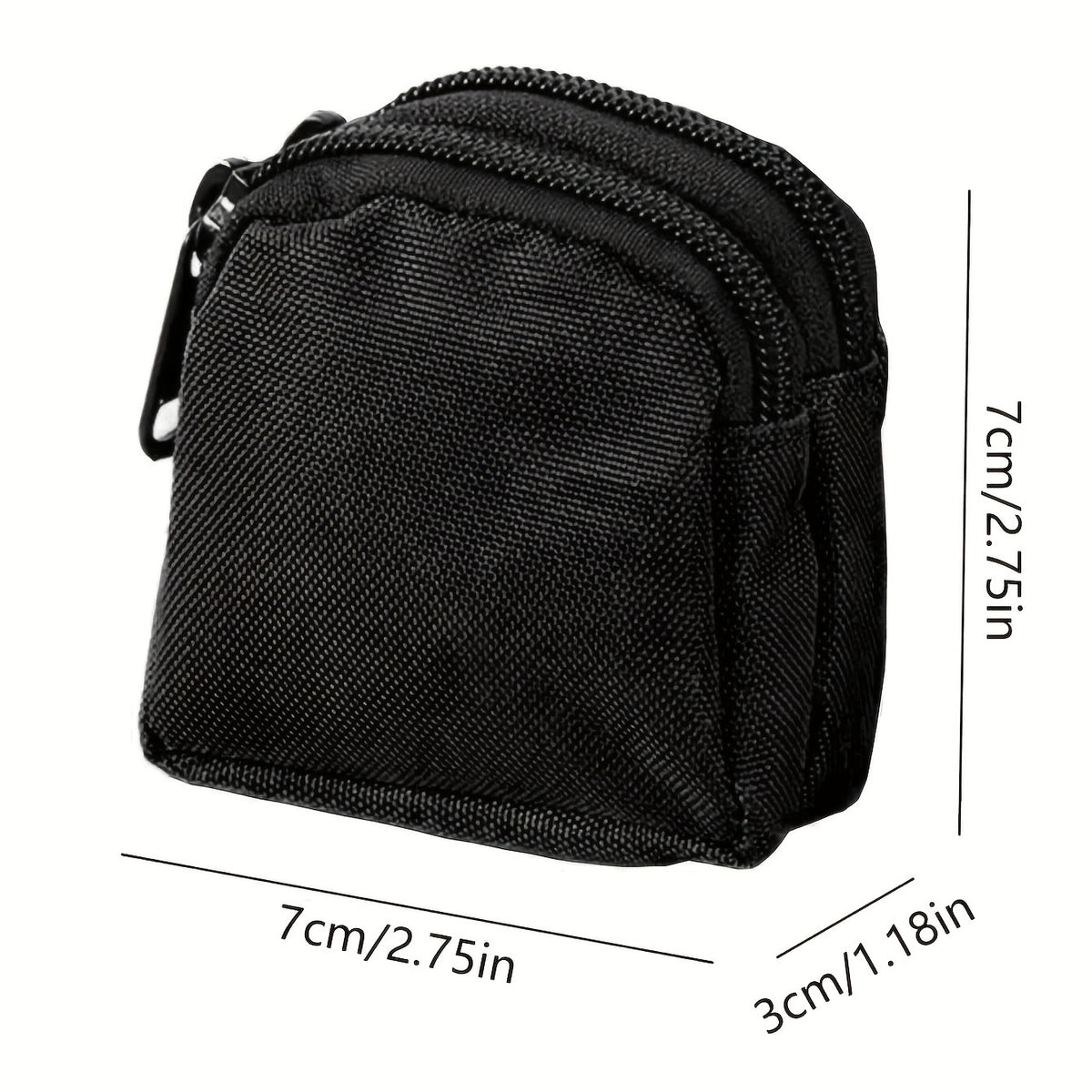 Simple Black Outdoor Fanny Bag, Men's Waist Bag