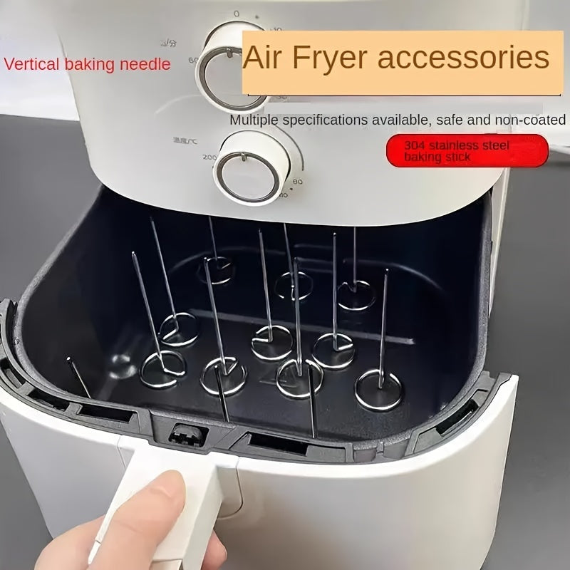 12pcs/24pcs Stainless Steel Air Fryer Oven  Skewer
