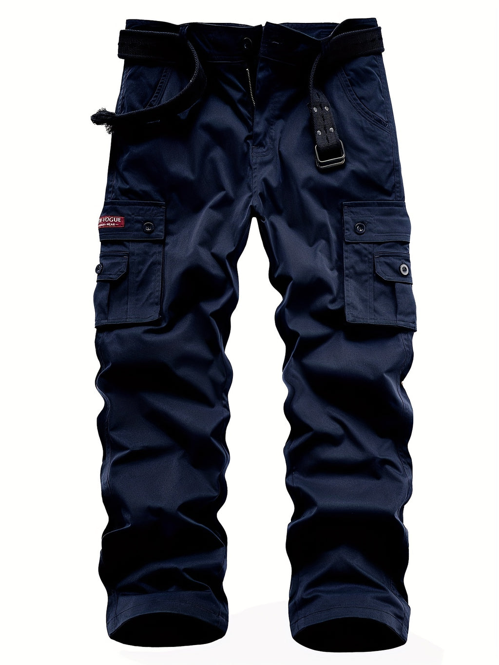 Classic Design Multi Flap Pockets Cargo Pants, Loose Fit Drawstring Cargo Pants