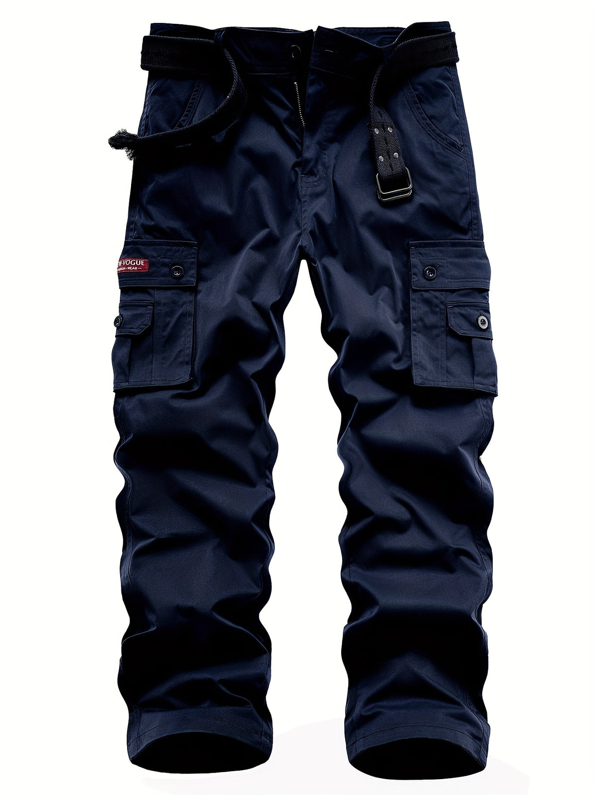 Classic Design Multi Flap Pockets Cargo Pants, Loose Fit Drawstring Cargo Pants