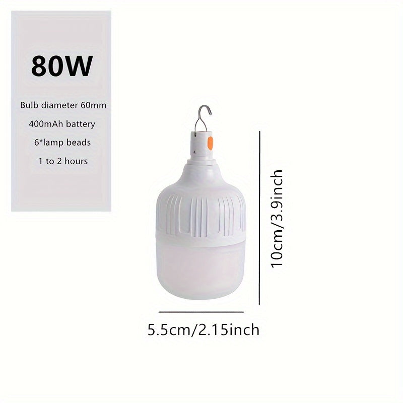 Portable Powerhouse LED Emergency Light - 80W/180W/320W/450W Rechargeable Lantern