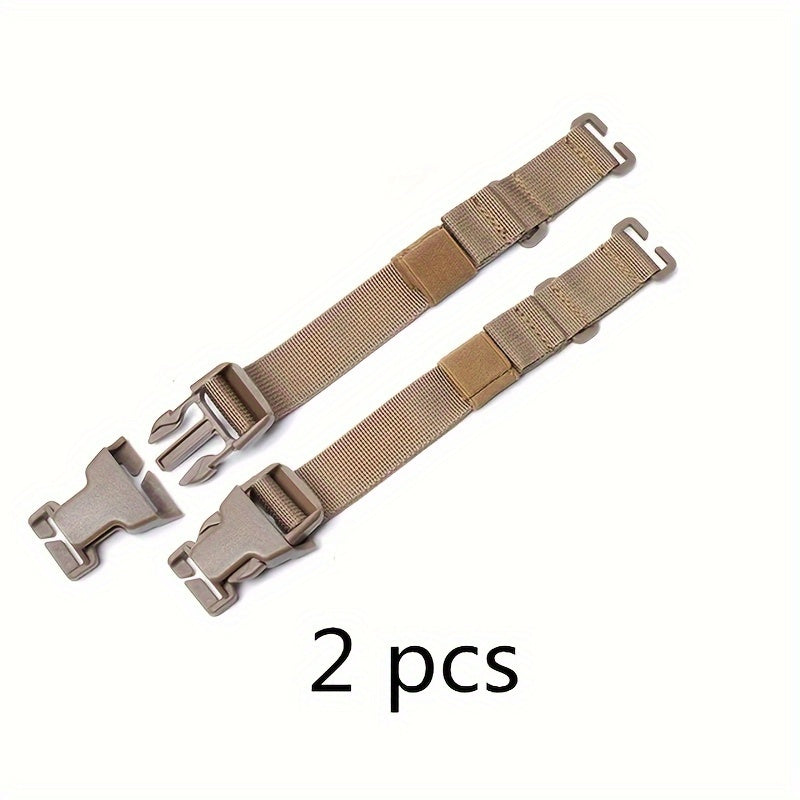 2pcs Molle Straps With Buckle Clips