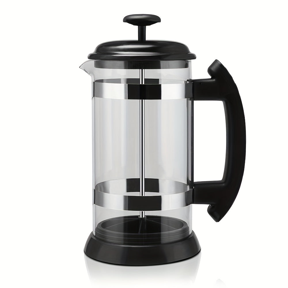34oz French Press Coffee Maker - Heat-Resistant Thick Glass, 304 Stainless Steel