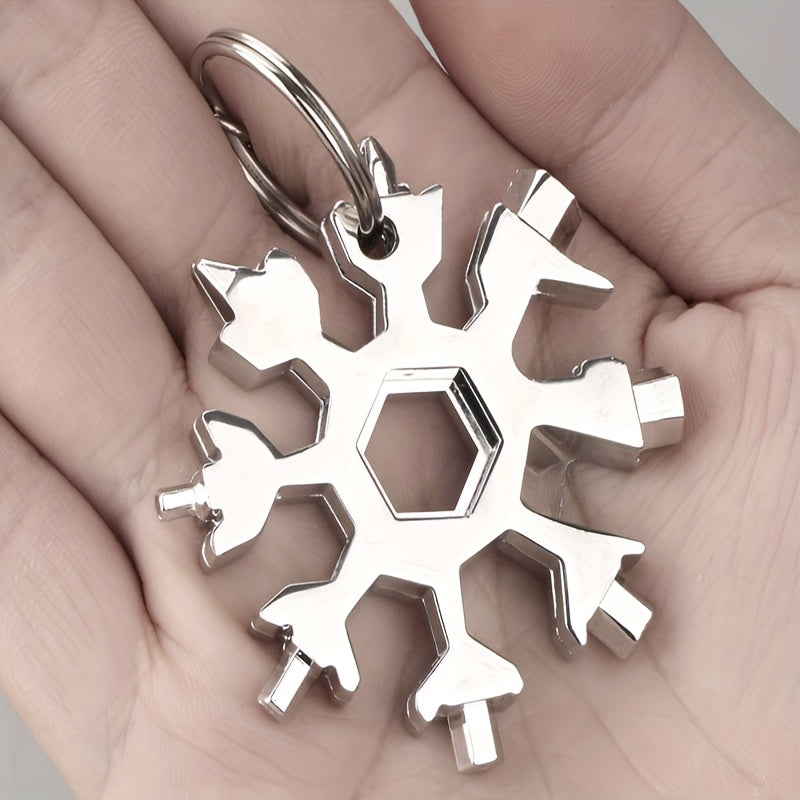 Durable Snowflake Multifunctional Tool Kit - 18 Essential Tools in One