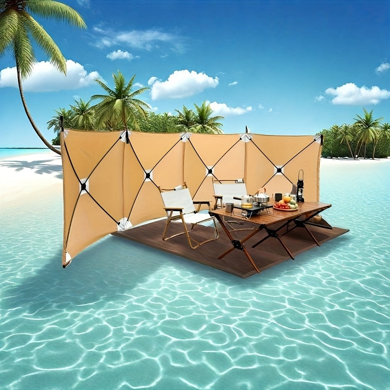 Camping windproof board, collapsible