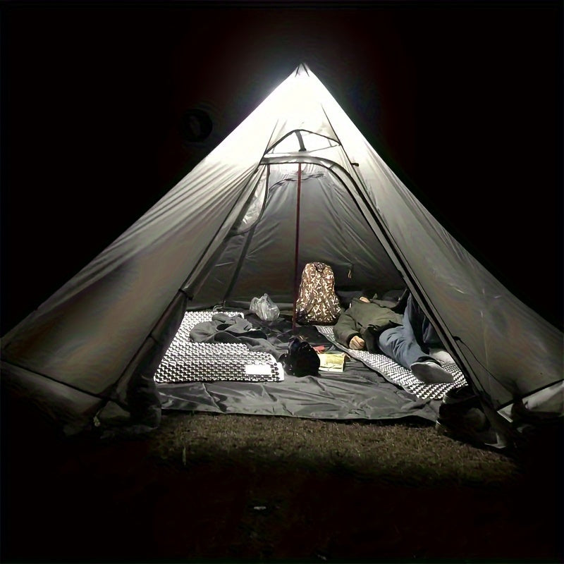 Ultimate Camping Pyramid Tent - Insulated for Cozy Nights, Fire-resistant