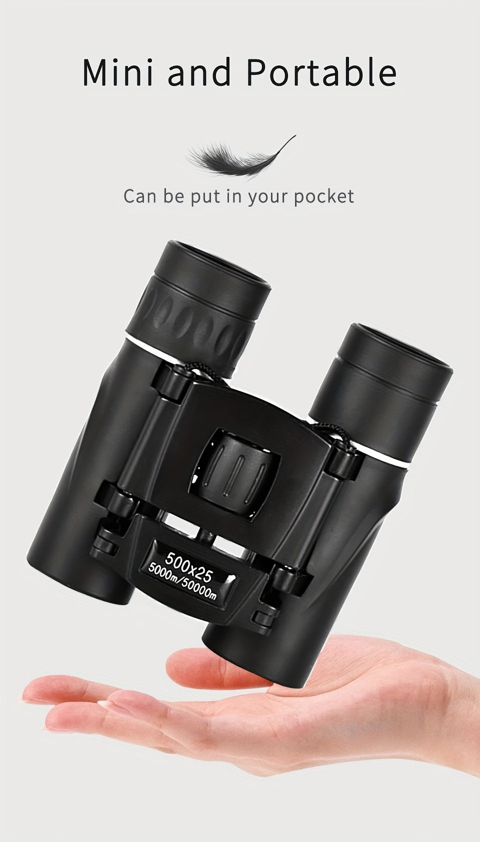 Zoom Telescope Professional BAK4 HD Powerful Binoculars Long Range