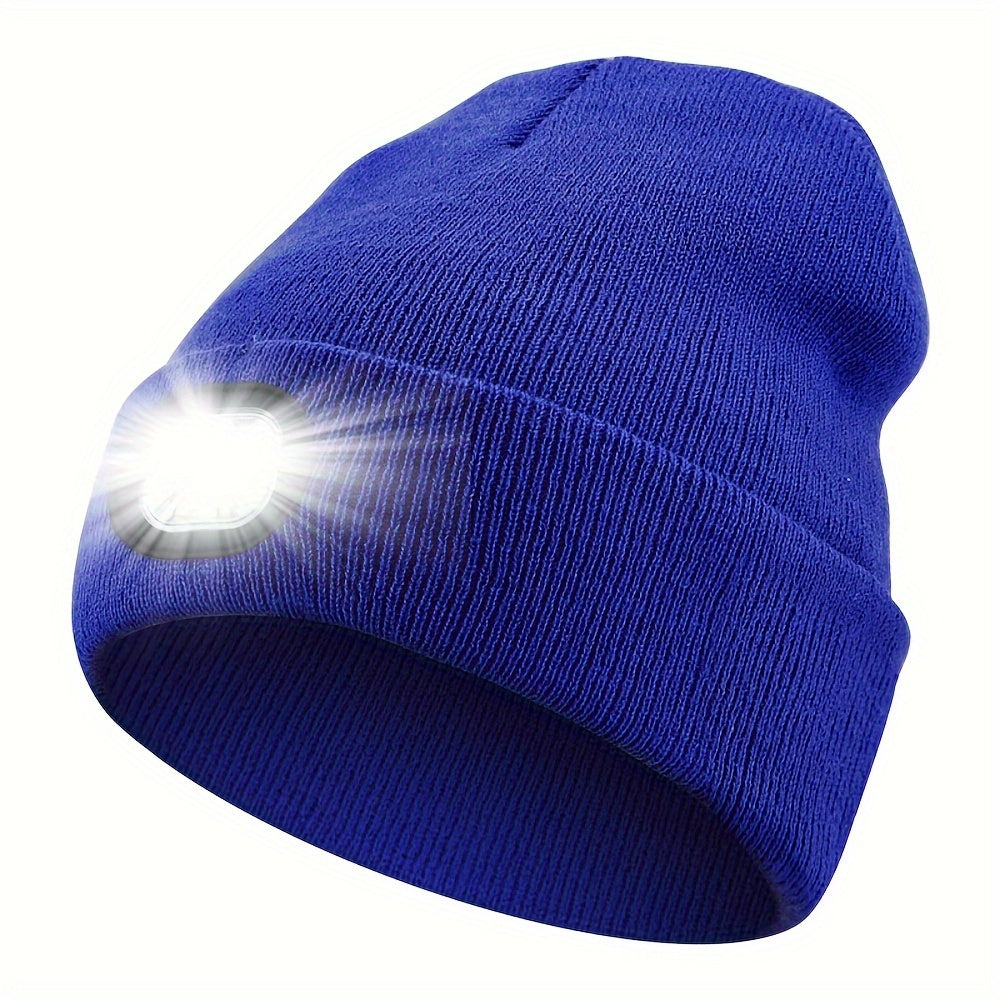 1pc Unisex Beanie Hat With LED Light