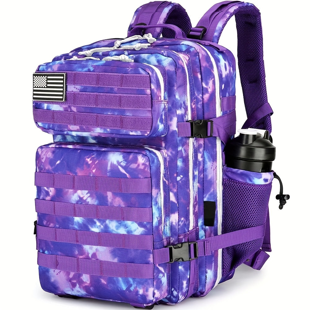 25L Large Capacity Rucksack Backpack - Water-Resistant