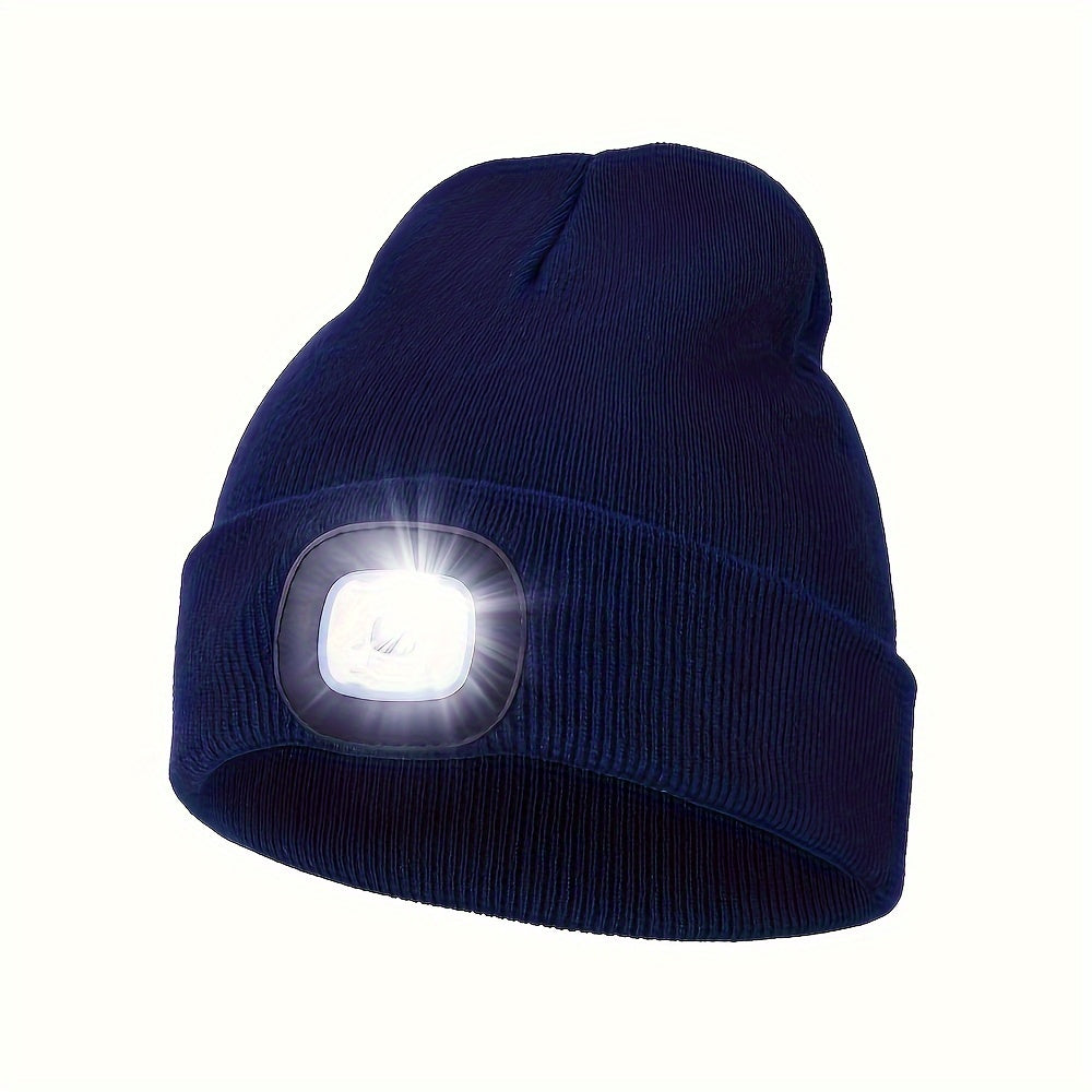 1pc Unisex Beanie Hat With LED Light