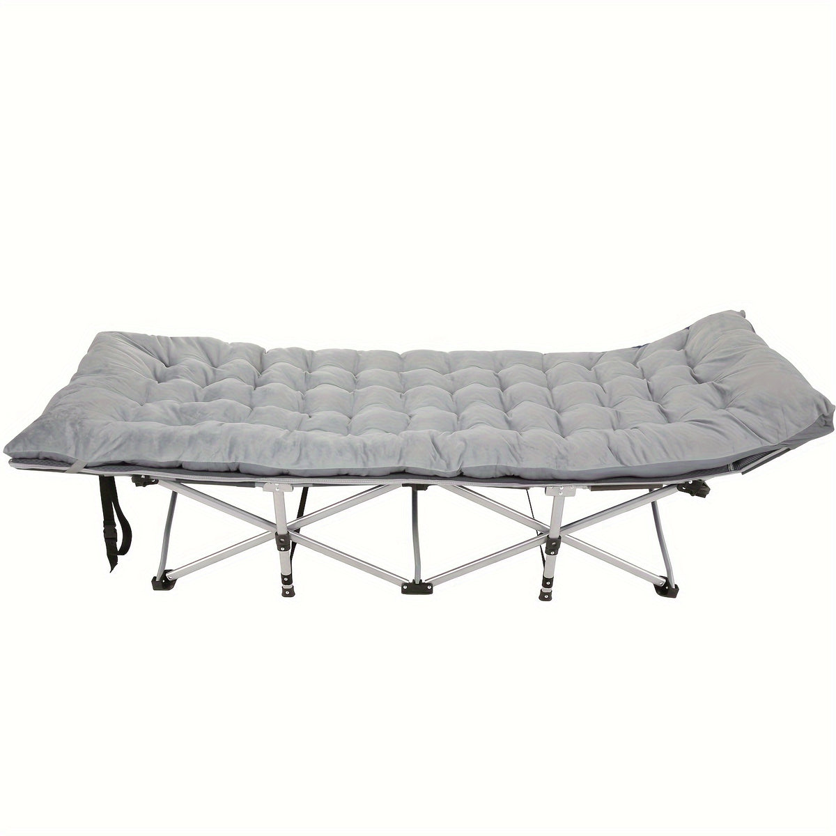 Camping Sleeping Cots with cotton-padded/Velvet Mattress, 900lbs