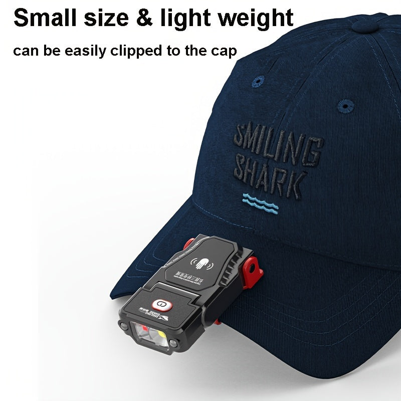 Rechargeable LED Headlight, Mini Hands-free Clip On Cap Light