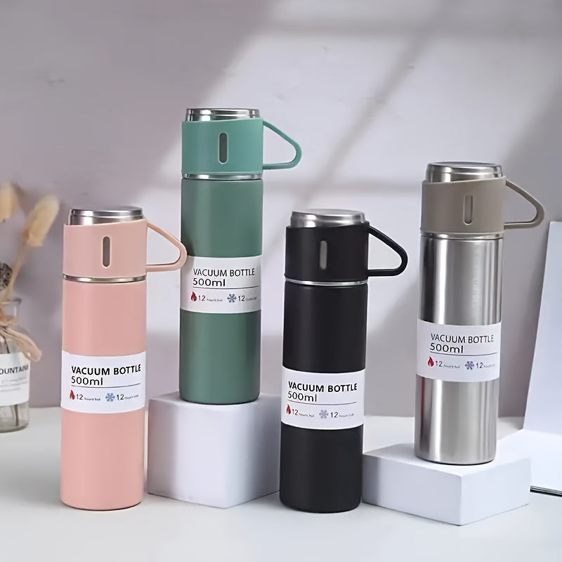 500ml/16.9oz Stainless Steel Insulation Water Cup With/Without 2Cup Lids